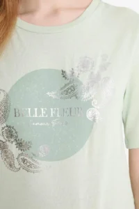 DeFacto Regular Fit Crew Neck Printed Short Sleeve T-Shirt - Image 5