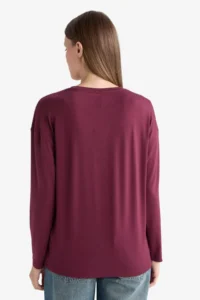 DeFacto Regular Fit Crew Neck Long Sleeve T-Shirt - Image 6