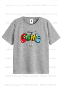 twins tailors Skateboard Printed 3 Pack Unisex White-Black-Grey Kids T-Shirt/T-Shirt - Image 2