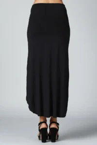 Quincey Women Black slit Skirt - Image 3