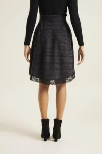 Quincey Women Gray Knitting Skirt - Image 5