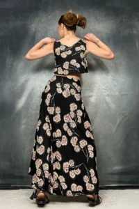 Quincey Ethnic Patterned slit Skirt 36 - Image 2