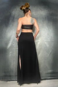 Quincey DOUBLE slit Crepe Skirt - Image 4