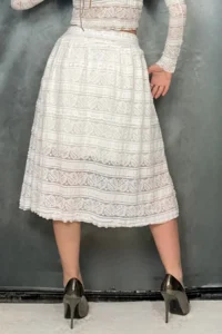 Quincey Lace LOOK Elastic Flowy Skirt - Image 2