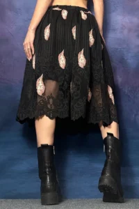 Quincey Pink FEATHER  Lace Skirt - Image 2