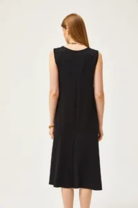 Olalook Women's Black Skirt Piece Crystal Knitted Dress - Image 5