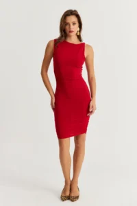 Cool & Sexy Women Rejection Drapeli Midi Dress - Image 3