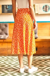 Olalook Women Oranj wrap Skirt - Image 5
