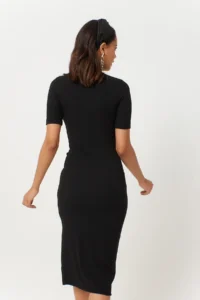 Cool & Sexy Women Black slit Camisole Dress - Image 6