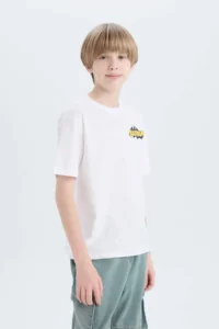 DeFacto Dragon Ball Crew Neck Back Printed Short Sleeve T-Shirt Boy - Image 5