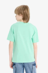 DeFacto Crew Neck Printed Short Sleeve T-Shirt Boy - Image 6