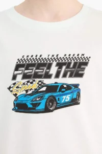 DeFacto Crew Neck Printed Short Sleeve T-Shirt Boy - Image 5