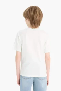 DeFacto Crew Neck Printed Short Sleeve T-Shirt Boy - Image 6