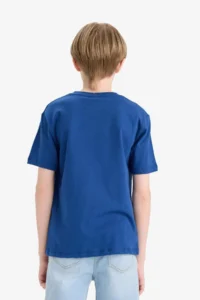 DeFacto Crew Neck Printed Short Sleeve T-Shirt Boy - Image 6