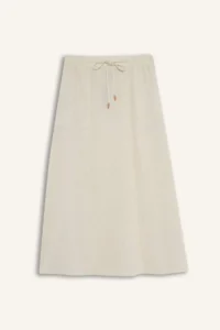 DeFacto Regular Fit Cargo Pocket Linen Blend Midi Skirt - Image 2