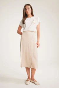 DeFacto Regular Fit Basic Plain Midi Skirt - Image 3