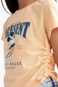 DeFacto Disney Mickey & Minnie Fitted Crew Neck Short Sleeve T-Shirt Girls - Image 5