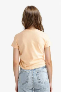 DeFacto Disney Mickey & Minnie Fitted Crew Neck Short Sleeve T-Shirt Girls - Image 6