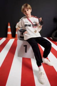 DeFacto Crew Neck Printed Sweatshirt Boy - Image 2