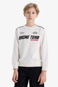 DeFacto Crew Neck Printed Sweatshirt Boy - Image 6