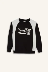 DeFacto Crew Neck Printed Sweatshirt Boy - Image 4