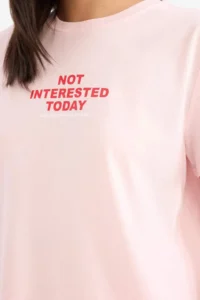 DeFacto 100% Cotton Relax Fit Printed Combed Cotton T-Shirt - Image 4