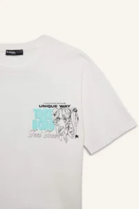 DeFacto Cool Oversize Wide Fit Crew Neck Printed Short Sleeve T-Shirt - Image 7