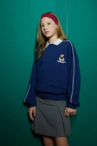 DeFacto Oversize Wide Fit Crew Neck Printed Sweatshirt Girl