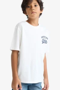 DeFacto Crew Neck Printed Short Sleeve T-Shirt Boy - Image 3