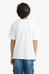 DeFacto Crew Neck Printed Short Sleeve T-Shirt Boy - Image 6