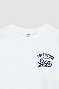 DeFacto Crew Neck Printed Short Sleeve T-Shirt Boy - Image 8