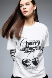 DeFacto Cool Oversize Wide Fit Crew Neck Printed Short Sleeve T-Shirt
