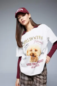 DeFacto Cool Oversize Wide Fit Crew Neck Printed Short Sleeve T-Shirt - Image 3