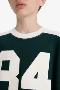 DeFacto Oversize Wide Fit Crew Neck Printed School Sweatshirt Boy - Image 5