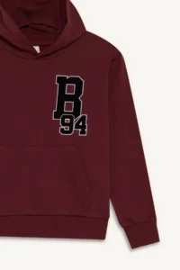 DeFacto Oversize Wide Fit Hooded School Sweatshirt Boy - Image 4