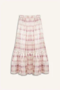 DeFacto Patterned Beli Elastic Satin Maxi Skirt - Image 6