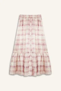 DeFacto Patterned Beli Elastic Satin Maxi Skirt - Image 8