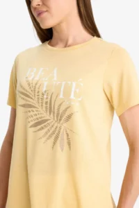 DeFacto Regular Fit Crew Neck Printed Short Sleeve T-Shirt - Image 5