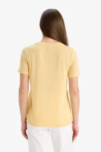DeFacto Regular Fit Crew Neck Printed Short Sleeve T-Shirt - Image 6