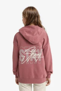 DeFacto Oversize Wide Fit Hooded Back Printed Sweatshirt Girl - Image 7