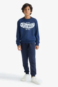 DeFacto Crew Neck Printed Sweatshirt Boy - Image 2