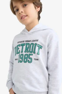 DeFacto Hooded Printed Sweatshirt Boy
