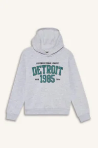 DeFacto Hooded Printed Sweatshirt Boy - Image 6