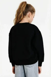 DeFacto NBA Brooklyn Nets Oversize Wide Fit Crew Neck Sweatshirt Girls - Image 3