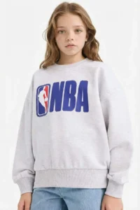 DeFacto NBA Oversize Wide Fit Crew Neck Sweatshirt Girls