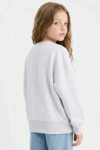 DeFacto NBA Oversize Wide Fit Crew Neck Sweatshirt Girls - Image 5