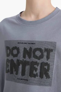 DeFacto Crew Neck Printed Short Sleeve T-Shirt Boy - Image 5