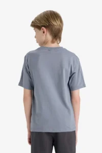 DeFacto Crew Neck Printed Short Sleeve T-Shirt Boy - Image 6