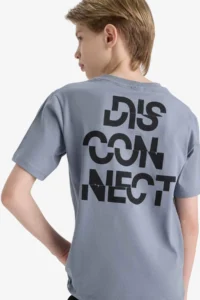 DeFacto Crew Neck Back Printed Short Sleeve T-Shirt Boy