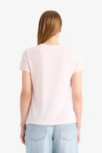 DeFacto Regular Fit Crew Neck Basic Plain Short Sleeve T-Shirt - Image 6